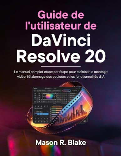 Guide de l'utilisateur de DaVinci Resolve 20: Le manuel complet étape par étape pour maîtriser le montage vidéo, l'étalonnage des couleurs et les fonctionnalités d'IA