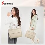 Teacher Tote Bag Women 17inch PU Leather Laptop Briefcase Nurse Office Bags Professional Work For Nursing, College