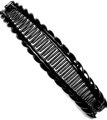 BLACK BANANA HAIR Clip Tort Large Barley Twist Clip Comb Ladies Hair Fish Grip Slide