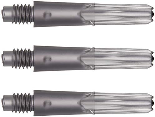 LSTYLE Dart Shafts: 2BA Standard Thread Nylon Stems - Clear Black 130 (Extra Short)