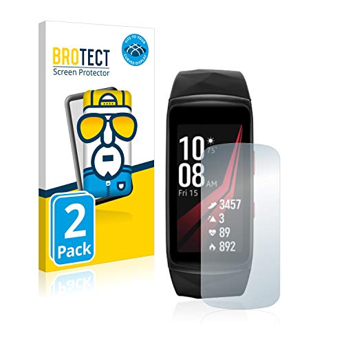 BROTECT Protector Pantalla Completa Compatible con Samsung Gear Fit 2 Pro (2 Unidades) 3D Curvo