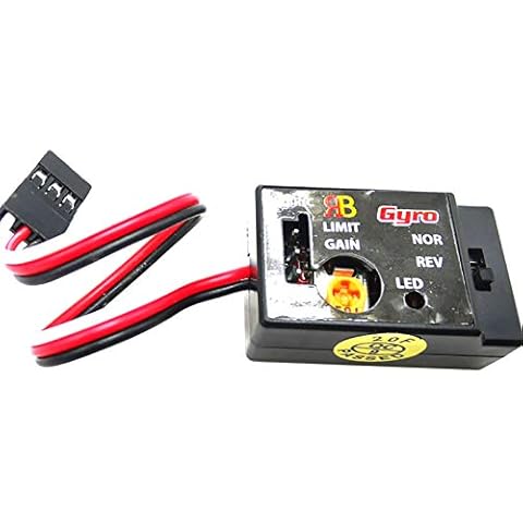 Mini Gyro Module for RC Cars Drift Drive, Automatic Stability Control Gyro | Sensitivity Adjustable, Easy to Operate, R484 Analog SMM System Mini RC Car Gyro Stabilizer 4-6V for WPL D12 Cover