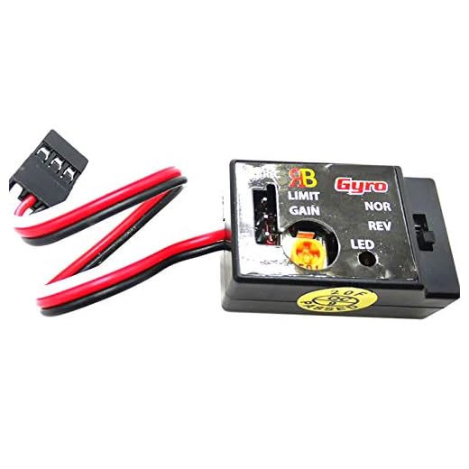 Mini Gyro Module for RC Cars Drift Drive, Automatic Stability Control Gyro | Sensitivity Adjustable, Easy to Operate, R484 Analog SMM System Mini RC Car Gyro Stabilizer 4-6V for WPL D12