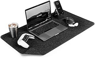 DELTAHUB - Minimalistic Felt Desk (Grey - (45x80cm), Large)
