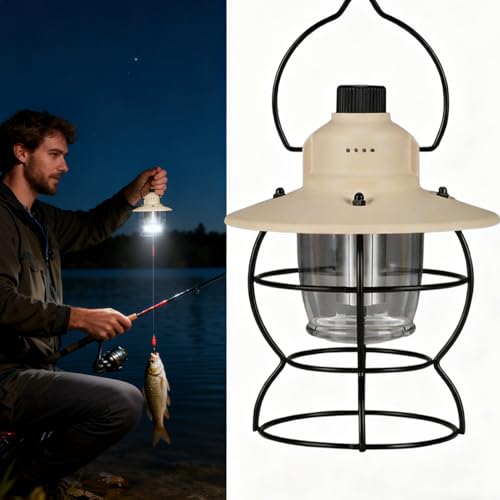Lanterne rétro LED camping portable avec 3 modes pour alpinisme - 3