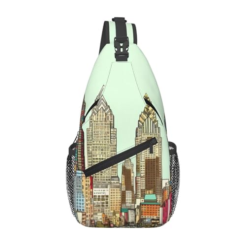 Mochila cruzada de pecho para hombre y mujer tipo sling miniatura 1