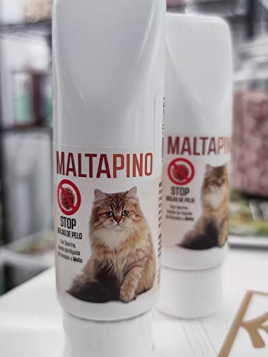 Malta Pino con taurina para decirle adiós a Las molestas Bolas de Pelo. Envase de 100 ml. Snack para Gatos. Fabricado en España Cover