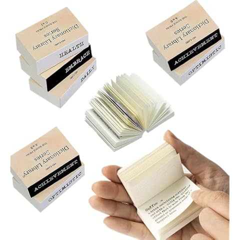 800 Stück Vintage Scrapbooking Papier,Tiny Wörterbuch Scrapbook sticker papier Mini Tragbares Wörterbuch fürJournal Dekorative Bastelpapiere Bullet Journals Planer Collage Album Cover