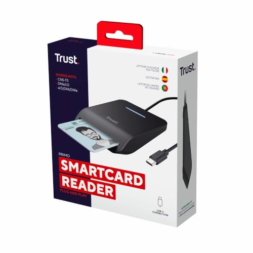 Lecteur de carte intelligente Trust Primo USB C universel câble 1 - vue 8