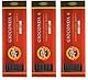 KOH-I-NOOR Sparpack 3er Zeichenkohleset 5,6mm / 120mm hart/mittel/weich Gioconda schwarz