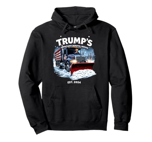 Funny trump snowflake removal service 2024 election trump pullover hoodie