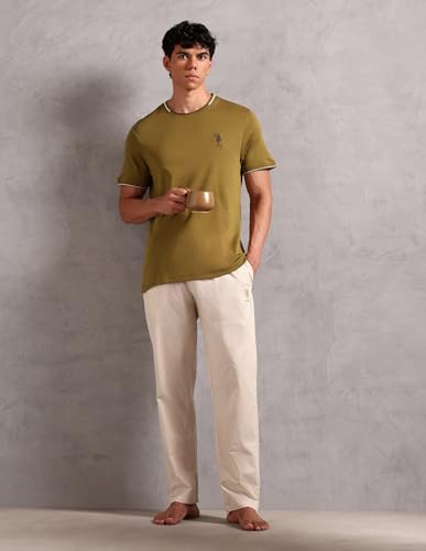 Image of U.S. Polo ASSN. Mens OEE08 Crew Neck Comfort Fit Lounge T-Shirt
