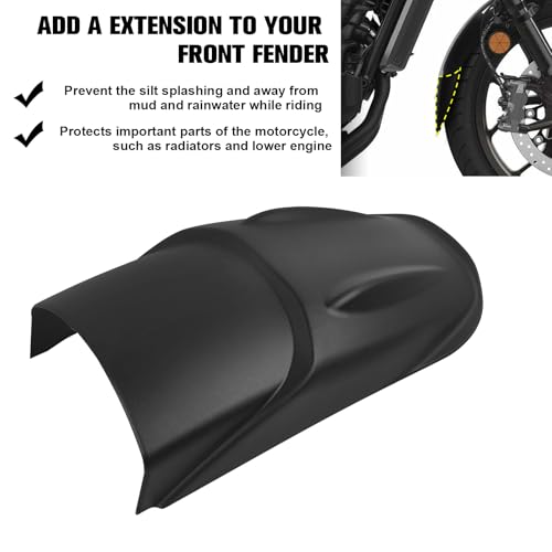 Image of CHIFUN Front Fender Mudguard for XT1200Z Tenere 1200 XT1200 Z 2010-2026, Motorcycle Extender Wheel Cover Splash Guard Extension Dust Guards Accessories