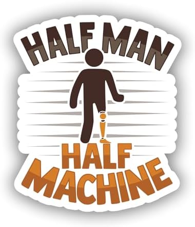 Sticker Bionic Amputee Joke Leg Prosthetic Decal for Car Truck Bumper Laptop Vinyl Window Wall US image 5