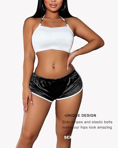 Hot Pants Shorts Booty Shorts Sports High Cut Yoga Gym Running Slimming Fitness Activewear Butt Lifting Rave Bottoms3