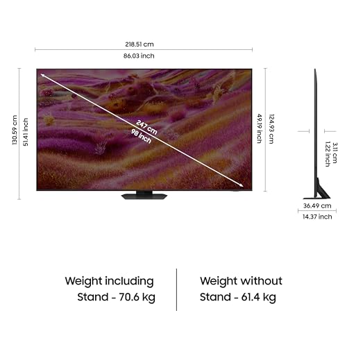 Image of Samsung 247 cm (98 inches) 4K Ultra HD Mini-LED Neo-QLED Smart TV QA98QN90FAUXXL