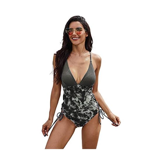 Skriva ut damer bikini set, spets bikini badkläder sexig baddräkt baddräkt att promenera genom sanden lämplig för mogna kvinnor,A,S