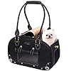 PetsHome-Dog-Carrier-Pet-Carrier-Dog-Purse-Foldable-Waterproof-Premium-PU-Leather-Pet-Travel-Portable-Bag-Carrier-for-Cat-and-Small-Dog-Home-Outdoor Portable Bag Carrier for Small Dog