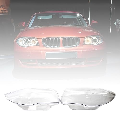 Paire de coques de phare pour BMW Série 1 E81 E82 E87 E88 2003-2011 - 2