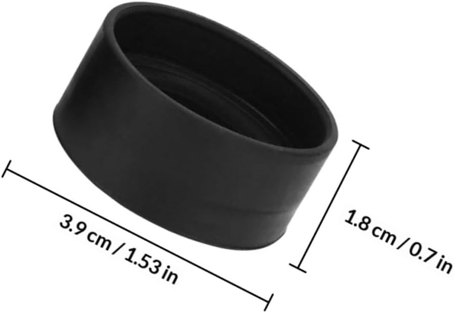 2 Pcs Rubber Microscope Eyecups Eye Protection Cover Foldable Flat Angle Eyepiece Shield for Stereo Microscope Accessories