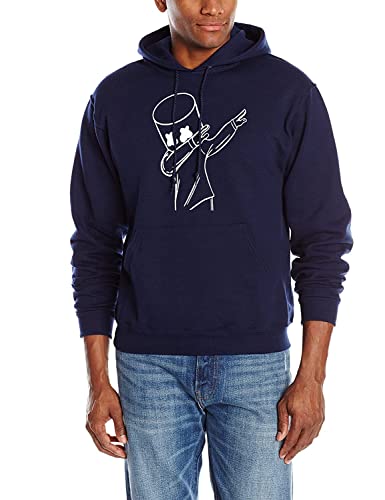 Image of WearIndia Unisex Cotton Hooded Hoodies (Navy Blue Dancemello - XL)