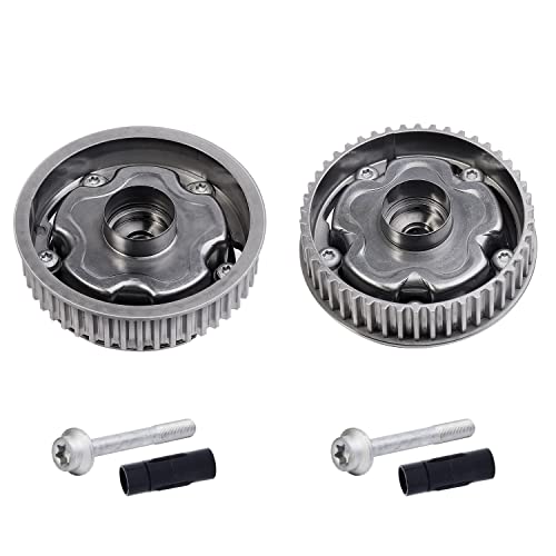 Engine Timing Camshaft Gear Intake and Exhaust Cam VVT Sprocket, Fit for Chevrolet Aveo Cruze Pontiac G3 Saturn Astra 1.6L 1.8L, Replacement 55567048 55567049