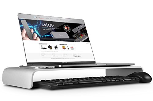 SilverStone Technology Aluminum Unibody Monitor / iMac Stand, Silver (MR01S)