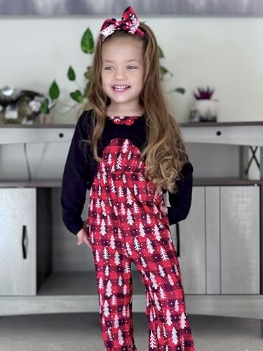 Image of HIHA Girls Sleeveless Jumpsuits Outfit Long Sleeve Twist Front Tops Romper Clothes Set Size 4-12