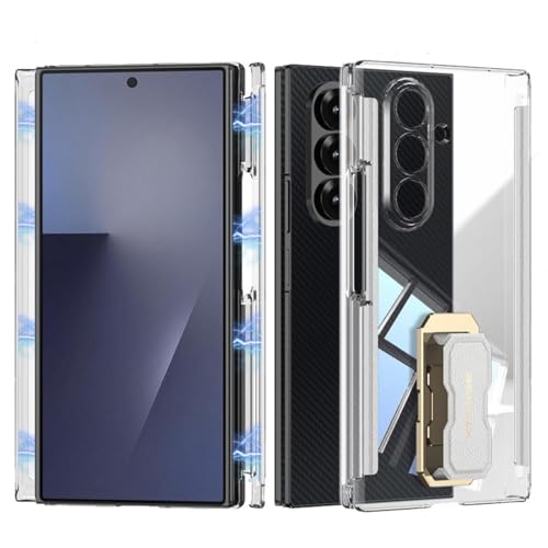 Galaxy Z Trifold �p �P�[�X �O�܂� ��ʕی�t�B�����t�� �q���W�J�o�[ �S�ʕی� �N���A ���^ �y�� ��] �X�^���h �Ռ��z�� �����Y�ی� ���C�����X�[�d�Ή� ������t���ATransparent