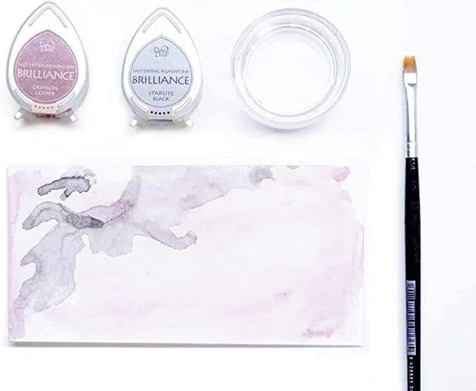 Tsukineko Brilliance Dew Drop Inkpad, Moonlight White