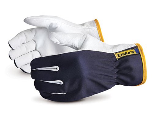 Superior 378GAX Endura Grain Goatskin Driver Glove, Work, Medium, Blue (Pack of 1 Dozen)