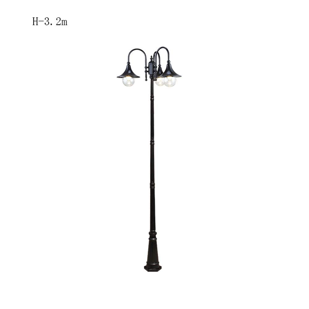 Lanterne d'extérieur vintage en fonte d'aluminium moulé sous pression - Lampe d'extérieur étanche pour cour, allée, terrasse, patio