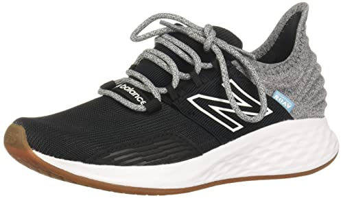 New Balance Kid's Fresh Foam Roav V1 Lace-up Running Shoe Sneaker, Black/Light Aluminum, 6 Big Kid by New Balance - Used condition - US$52.34