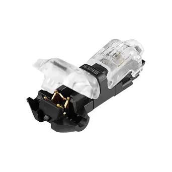 Pack of 50 NUZAMAS T Wire Connectors, Quick Splice Terminals Connectors, Tap Connectors, 3 Way 1 Pin, Low Voltage Wiring, Terminals Joint