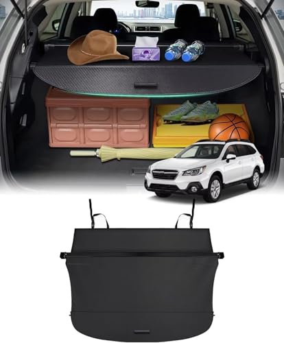 Cubierta de maletero para Subaru Outback 2015-2019 retráctil negra 2