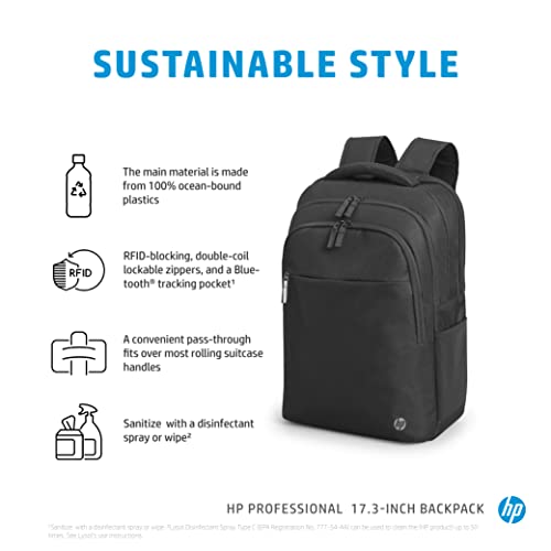 hp Professional, Black, 18.5 in x 5.51 in x 12.6 in2