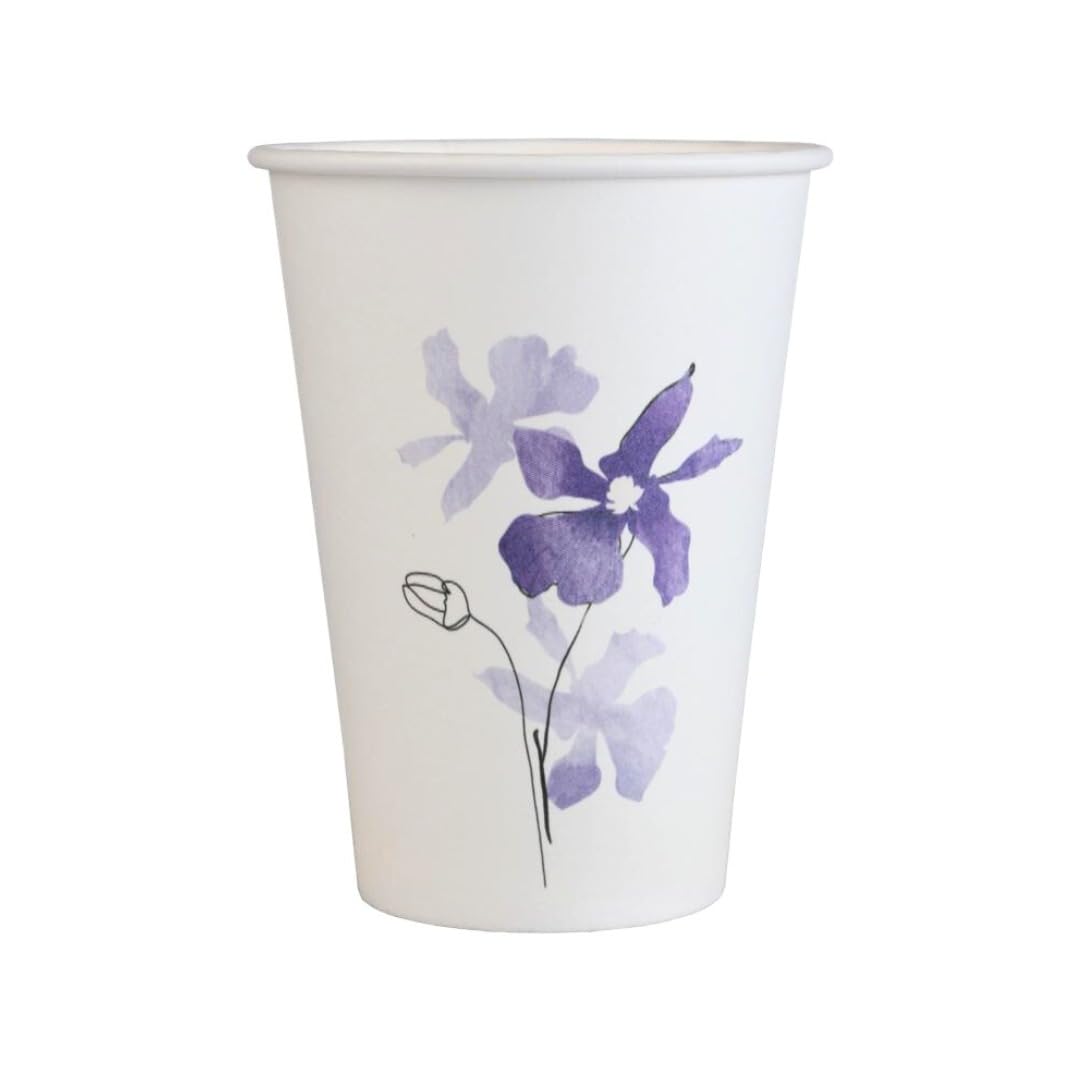 Pack 1000 Bicchierini di Carta per Caffè Monouso 75ml Colorati Biodegradabili
