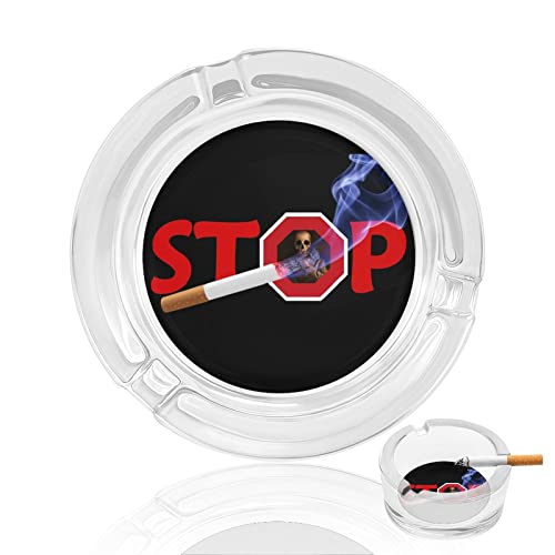 Arrêter de fumer Cendriers en Verre Cendrier Cover