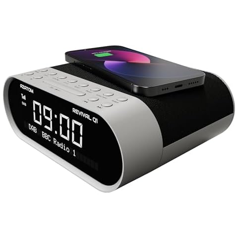 AZATOM Revival Q1 DAB+ Clock Radio with Bluetooth Cover