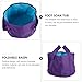 FRCOLOR Foldable Foot Soaking Bucket 11.81 Inch Portable Foot Bath Basin for Travel Outdoor Use Nail Soak Off Container with Handle