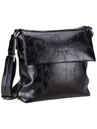 Sac bandoulière JOST Kiruna de couleur noire, parfait du bureau aux sorties