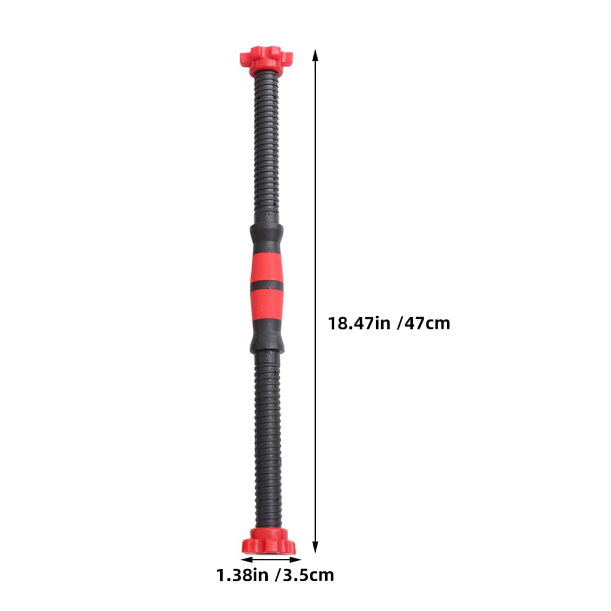 KESYOO 2Pcs Dumbbell Handle Rods Dumbbell Bar Extension with Nuts Non Slip Grip for Secure Weight Lifting Durable Fitness Supply for Strength Training and Balance Mastery