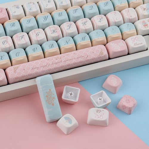 Touches en PBT Tsungup MOA au design rococo élégant pour clavier gamer