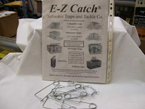 E-Z Catch Premium Quality USA Made 10 Pack Galvanized Bait Clips/PINS