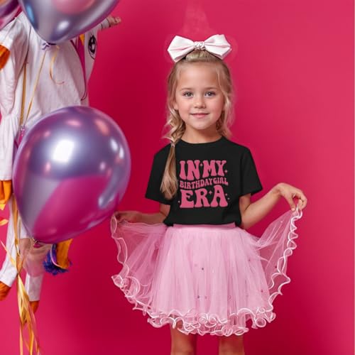 Image of BeWithYou Birthday Girl Shirt in My Birthday Era Shirts Girls Its My Era Cute Graphic Tee Kids Party Outfit