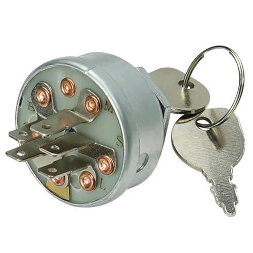 Riding Lawn Mower Ignition Switch 3 Position 5 Terminals Replacement for MT-D Craftsman JD to-ro Crafts-Man Riding Lawn Mowers 925-0267 725-0267 STD365402