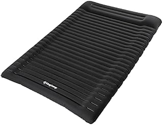 KingCamp Camping Mattress Double XL Anti-rollover 18-10cm Thick With Pillow Ergonomic Camping Mat Inflatable Mattress Blow Up Sleeping Pad Portable Lightweight for Outdoor Hiking Backpacking Tent