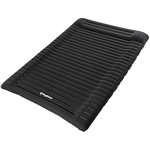 KingCamp Isomatte Outdoor Ultraleicht Isomatte 2 Personen Super Komfort Doppelluftmatte Schlafmatte Aufblasbare Luftmatratze Cover