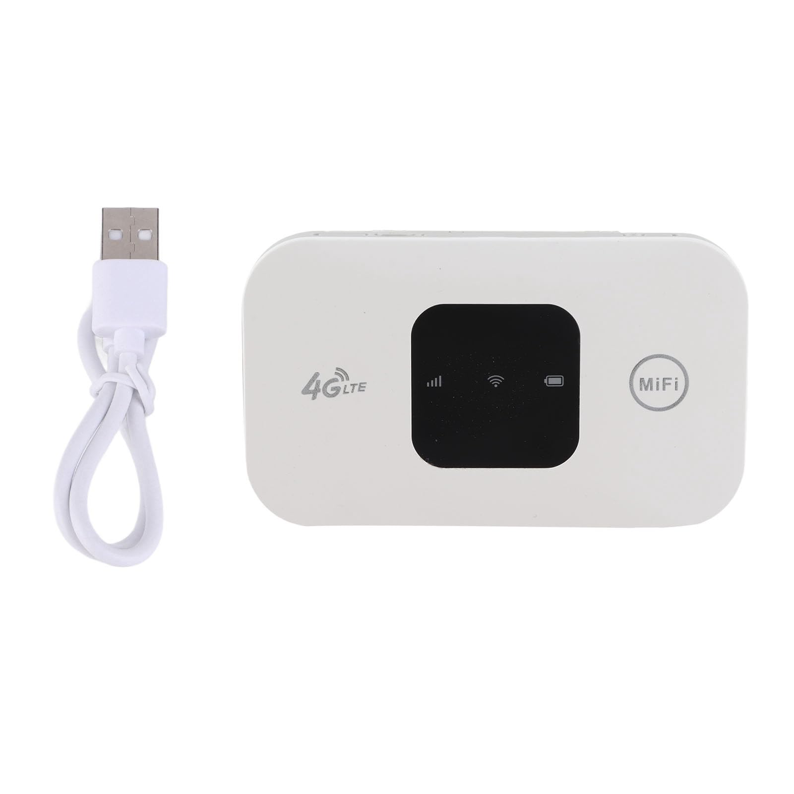 Akozon Portable WiFi High WiFi Speed Bianco Small 4g Mobile Hotspot 4g WiFi 4g Hotspot Router WiFi Router per cellulare ufficio tablet wlan Router Mobile Support 10