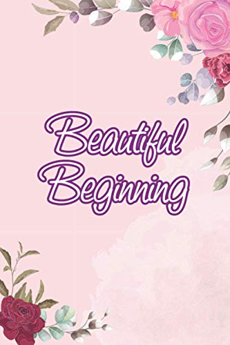 beautiful beginning: Wonderful notebook with flowers.size :(15.24 x 22.86 cm)